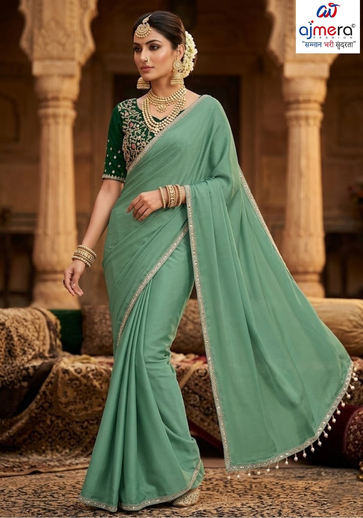 Fancy Matching Saree with Blouse Piece for Premium Ethnic and Traditional Wear | PUN-BELA-344