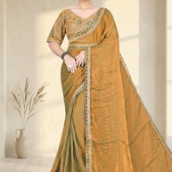 Festival Saree with Blouse Piece for Premium Ethnic and Traditional Wear | KPS-BEN 10