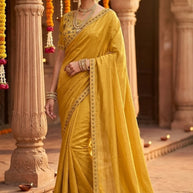 Embroidered Fancy Saree with Blouse Piece for Premium Ethnic and Traditional Wear | KPS-MOGAMBO