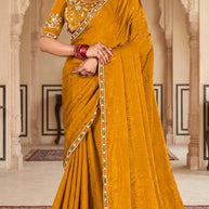 Designer Matching Saree with Blouse Piece for Premium Ethnic and Traditional Wear | KPS-AARYA