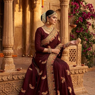 Dyed Saree with Blouse Piece for Premium Ethnic and Traditional Wear | MKM-DIVISHA