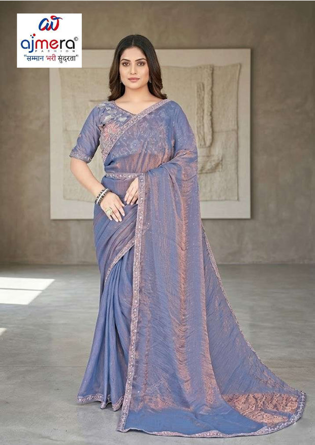 Festival Saree with Blouse Piece for Premium Ethnic and Traditional Wear | KPS-PISTA