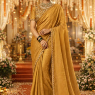 Designer Matching Saree with Blouse Piece for Premium Ethnic and Traditional Wear | KPS-MANGO