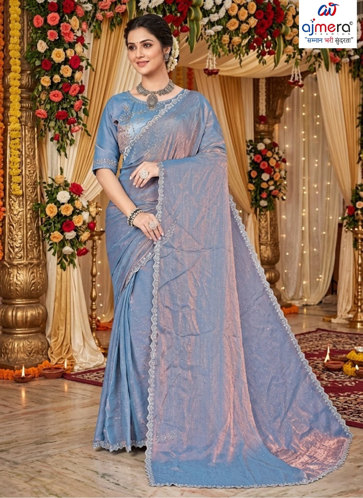 Dyed Saree with Blouse Piece for Premium Ethnic and Traditional Wear | KPS-MAA LAXMI VOL-6
