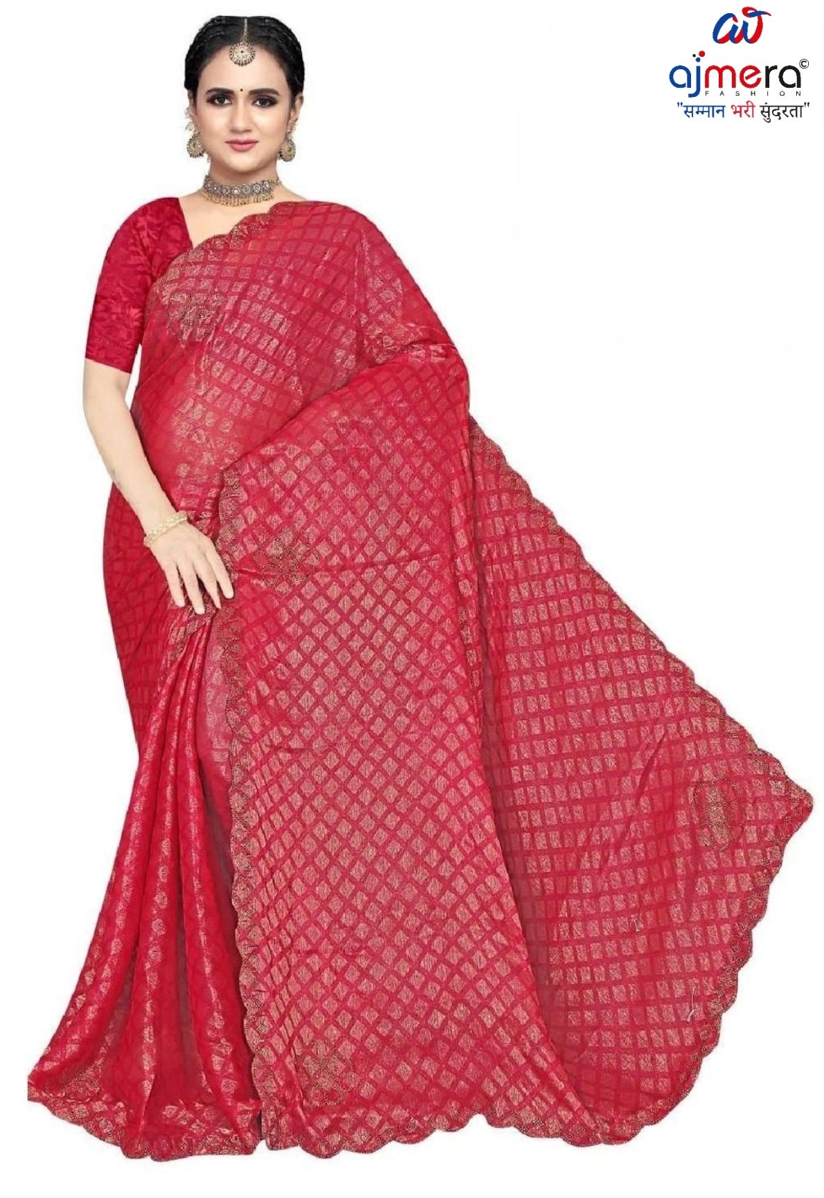Fancy Matching Saree with Blouse Piece for Premium Ethnic and Traditional Wear | RAL-TRIVENI