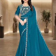 Fancy Matching Saree with Blouse Piece for Premium Ethnic and Traditional Wear | KPS-STRAWBERRY