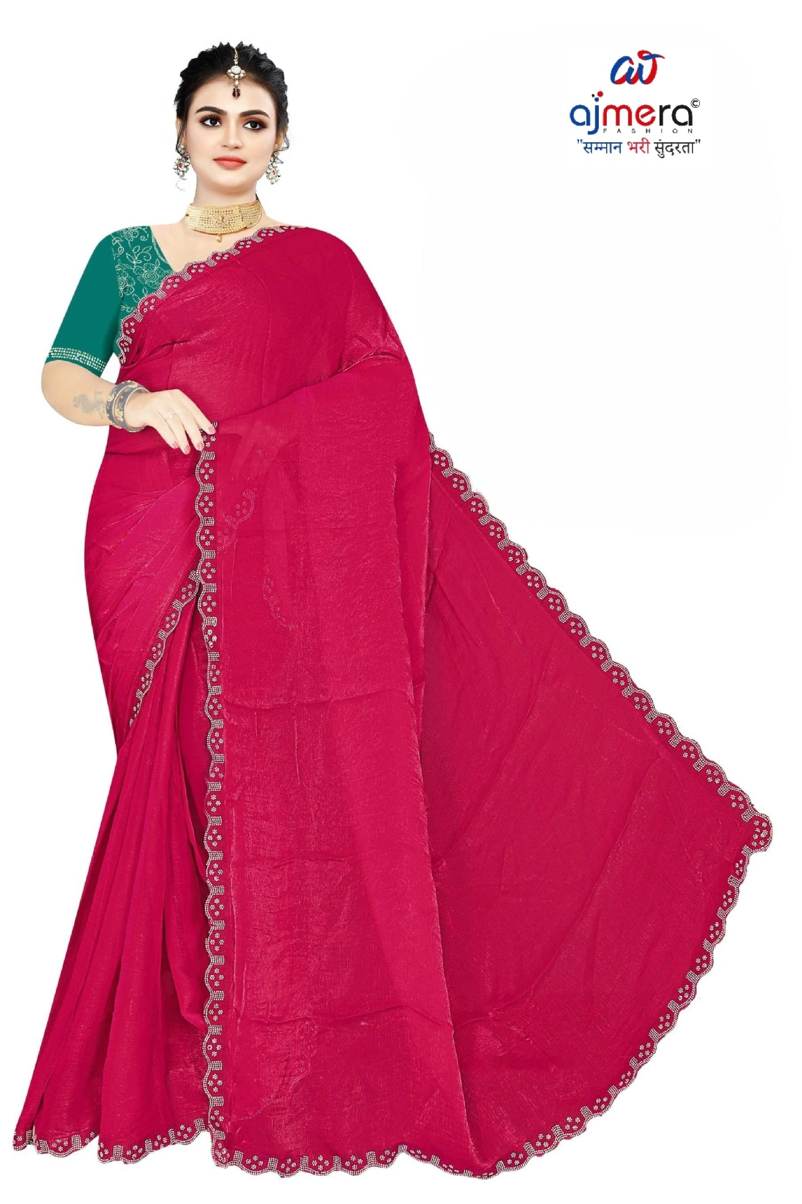 Dyed Saree with Blouse Piece for Premium Ethnic and Traditional Wear | SMM-8500