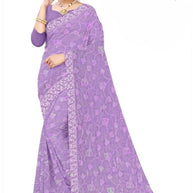Fashion Saree with Blouse Piece for Premium Ethnic and Traditional Wear | APN-BURBARY SILK