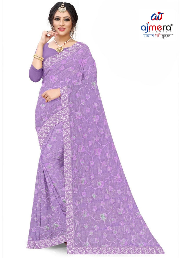 Fashion Saree with Blouse Piece for Premium Ethnic and Traditional Wear | APN-BURBARY SILK