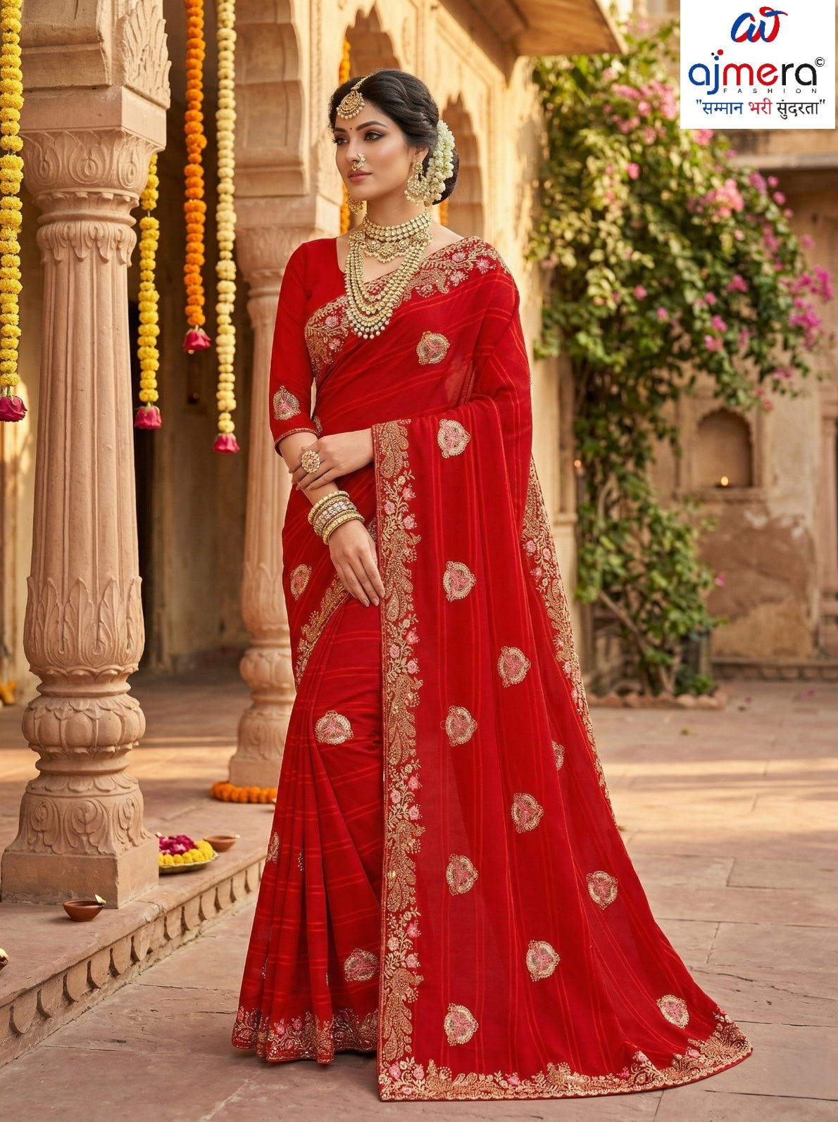 Fancy Matching Saree with Blouse Piece for Premium Ethnic and Traditional Wear | VKM-UDAAN