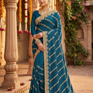 Designer Matching Saree with Blouse Piece for Premium Ethnic and Traditional Wear | VKM-IDEAL