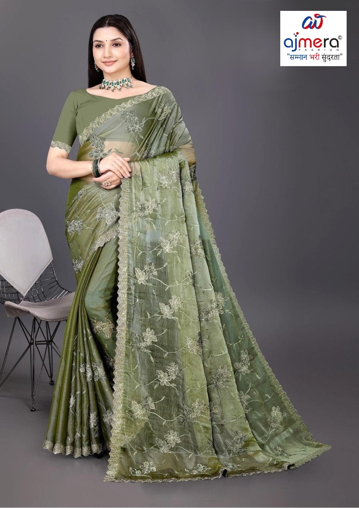 Dyed Fancy Matching Saree Manufacturer, Supplier & Wholesaler in Surat | ADP-FILMY