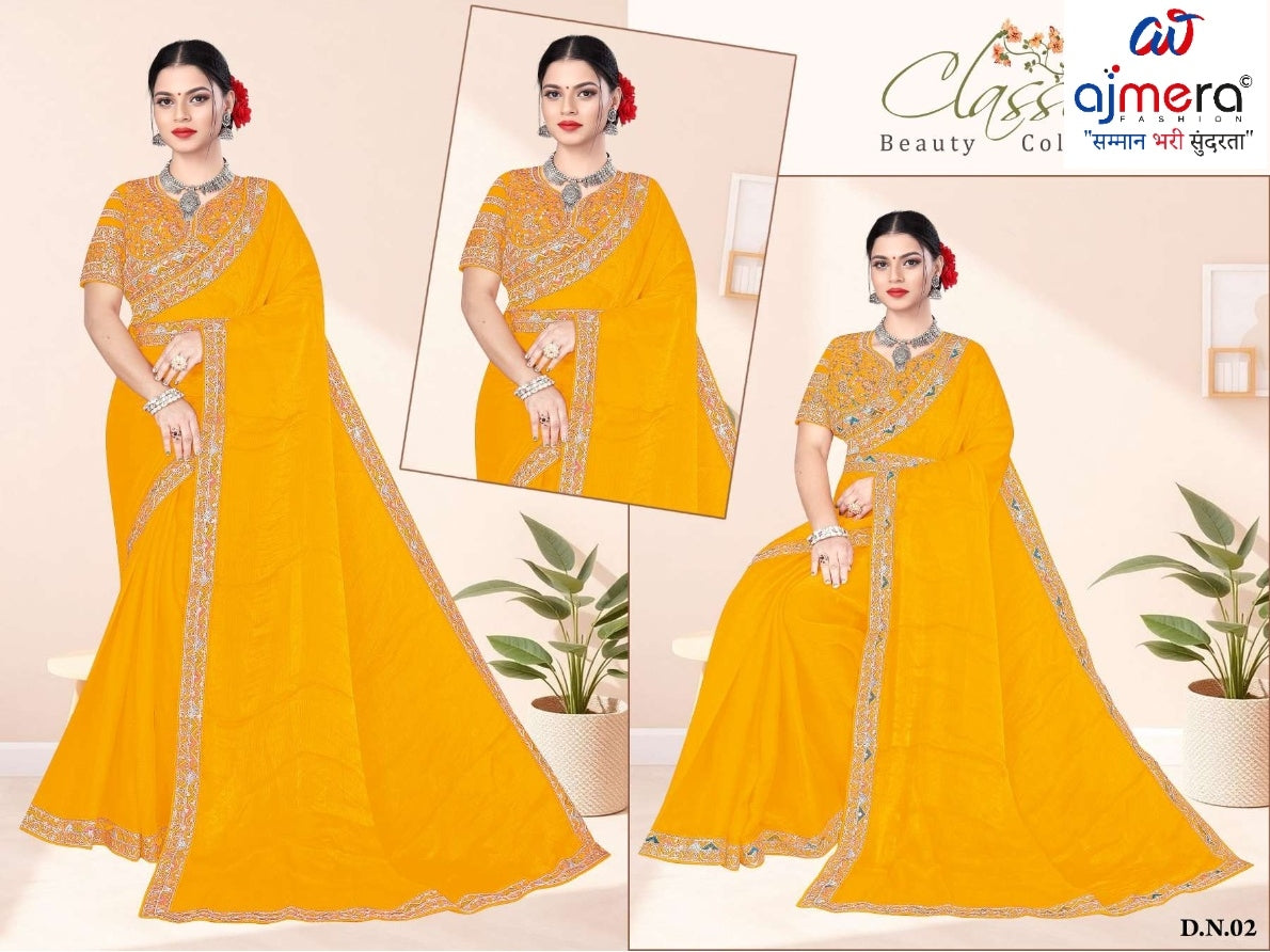 Printed Matching Saree with Blouse Piece for Premium Ethnic and Traditional Wear | KPS-ARJUN
