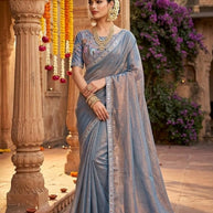 Wholesale Fancy Saree with Blouse Piece for Premium Ethnic and Traditional Wear | KPS-INDRA