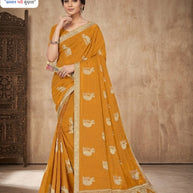 Synthetic Matching Saree with Blouse Piece for Premium Ethnic and Traditional Wear | RT-NIVIA-A