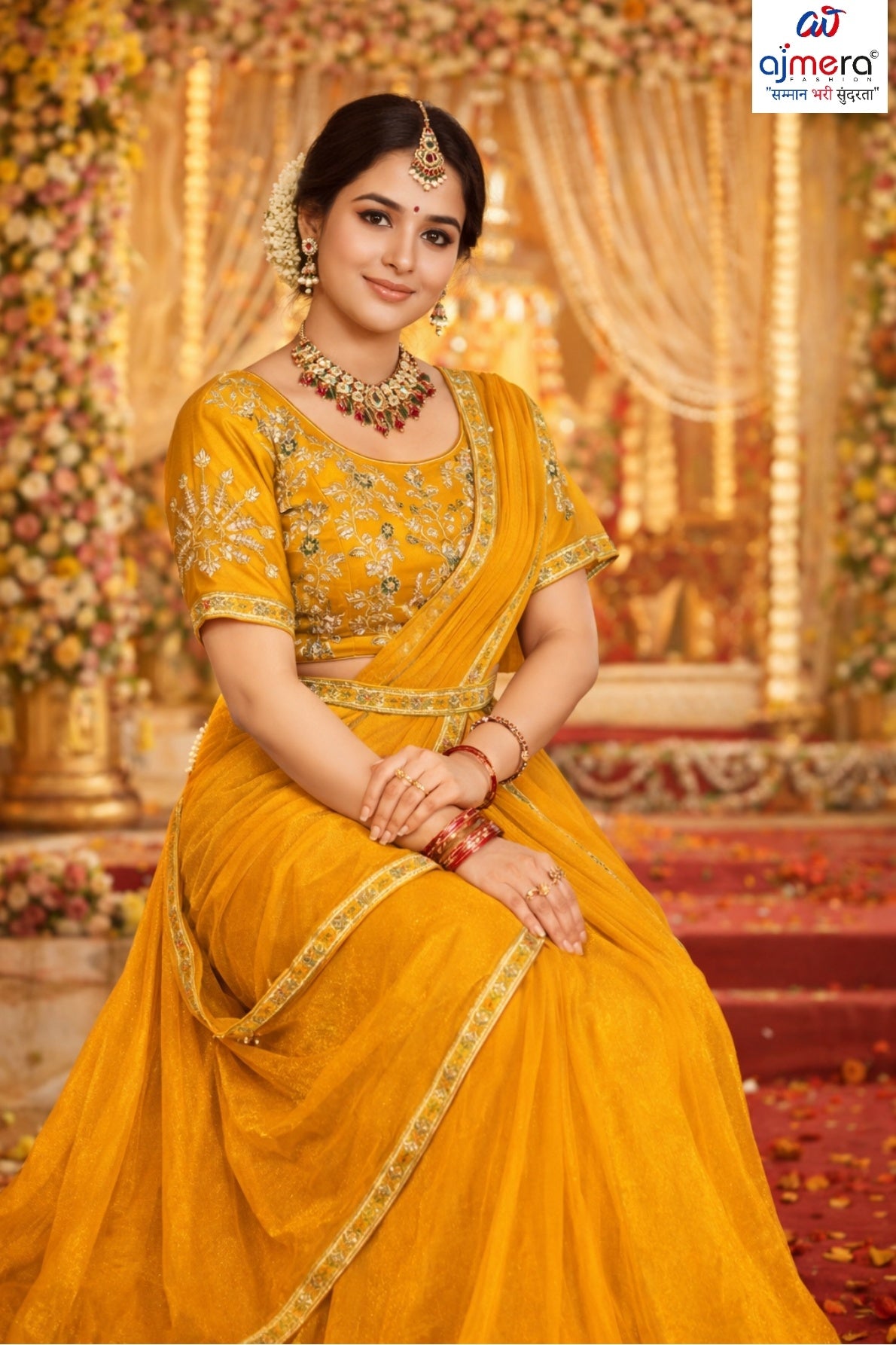 Festival Saree with Blouse Piece for Premium Ethnic and Traditional Wear | KPS-GOOD DAY