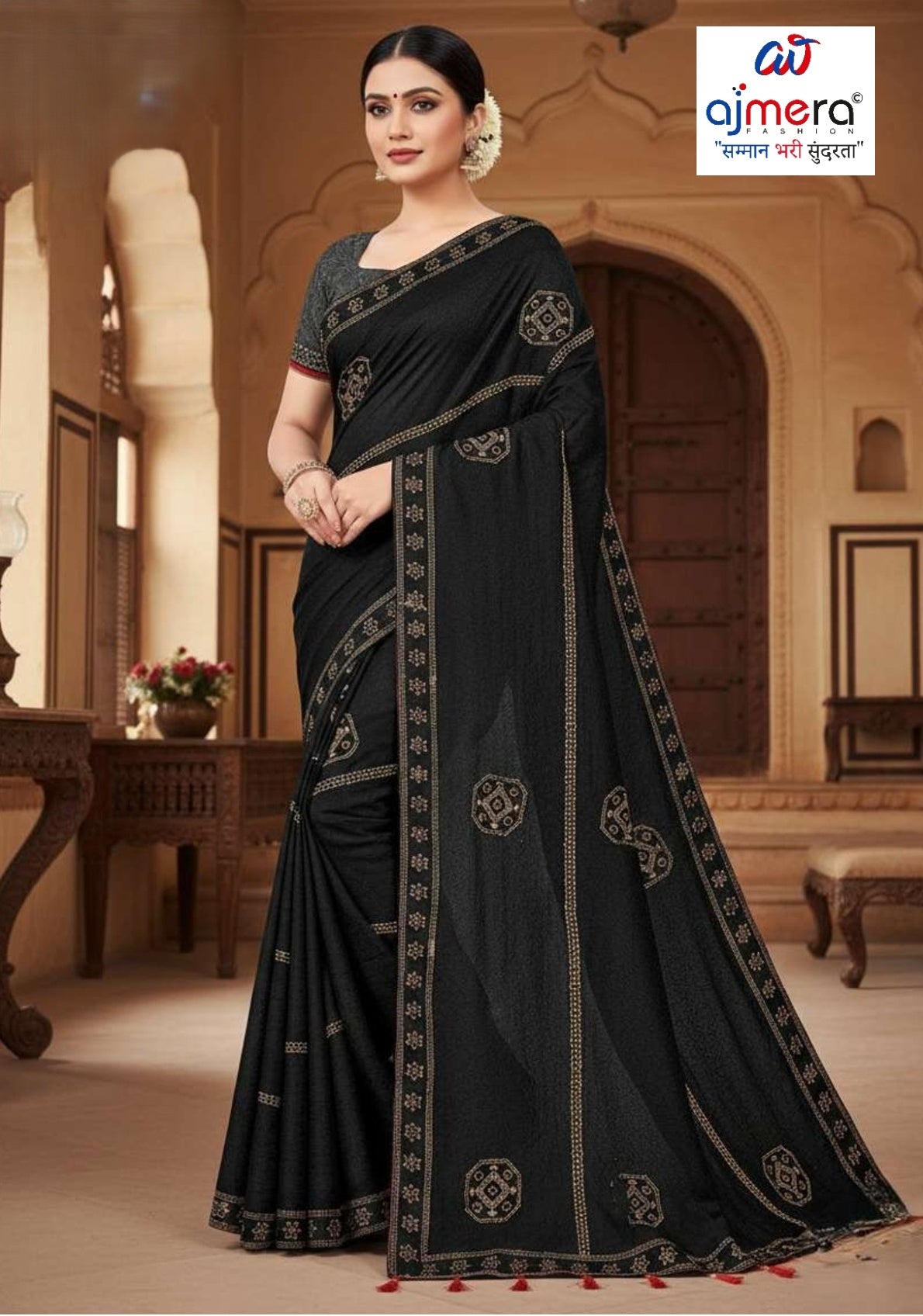 Ladies Matching Saree with Blouse Piece for Premium Ethnic and Traditional Wear | RAL-DANGAL