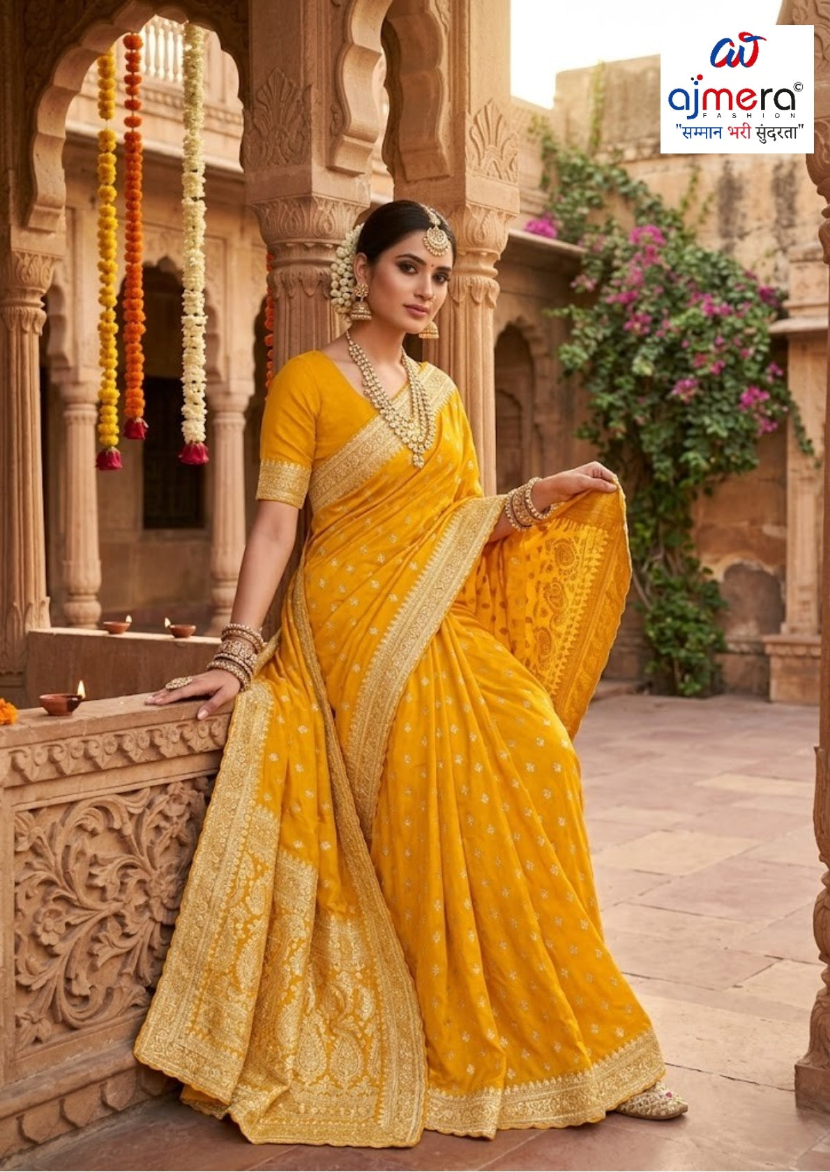 Dyed Saree with Blouse Piece for Premium Ethnic and Traditional Wear | VKM-CIVIC
