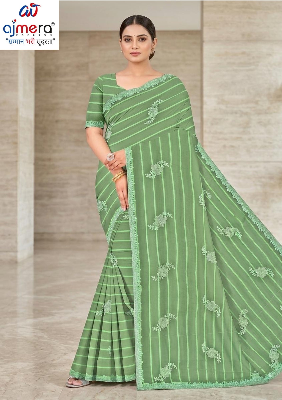 Matching Saree with Blouse Piece for Premium Ethnic and Traditional Wear | VKM-C PLUS