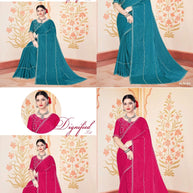 Fancy Matching Saree with Blouse Piece for Premium Ethnic and Traditional Wear | KPS-KINGDOM VOL-1