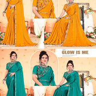 Ladies Matching Saree with Blouse Piece for Premium Ethnic and Traditional Wear | KPS-EXPRESS
