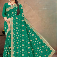 Dyed Saree with Blouse Piece for Premium Ethnic and Traditional Wear | VKM-CIVIC