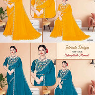 Fancy Matching Saree with Blouse Piece for Premium Ethnic and Traditional Wear | KPS-STRAWBERRY