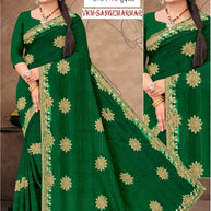 Ethnic Matching Saree with Blouse Piece for Premium Ethnic and Traditional Wear | VKM-SANGEMARMAR