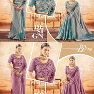 Printed Matching Saree with Blouse Piece for Premium Ethnic and Traditional Wear | KPS-FARZANA