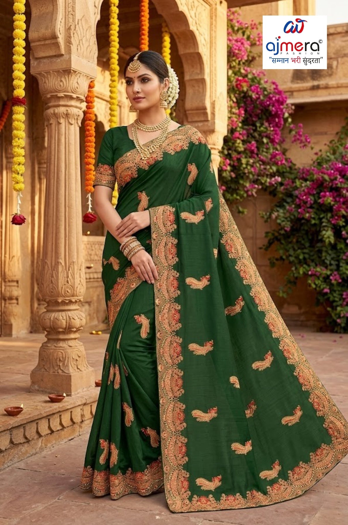 Dyed Saree with Blouse Piece for Premium Ethnic and Traditional Wear | MKM-DIVISHA