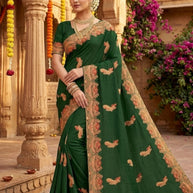 Dyed Saree with Blouse Piece for Premium Ethnic and Traditional Wear | MKM-DIVISHA