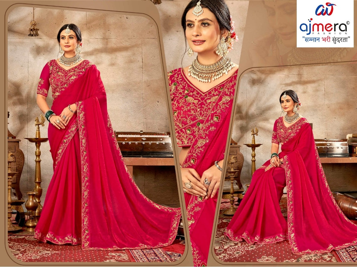 KPS-AMRUDLadies Matching Saree with Blouse Piece for Premium Ethnic and Traditional Wear | KPS-AMRUD