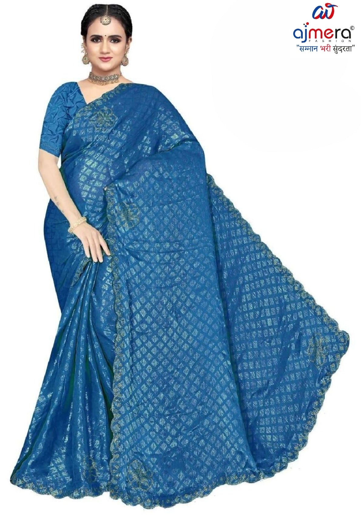 Fancy Matching Saree with Blouse Piece for Premium Ethnic and Traditional Wear | RAL-TRIVENI