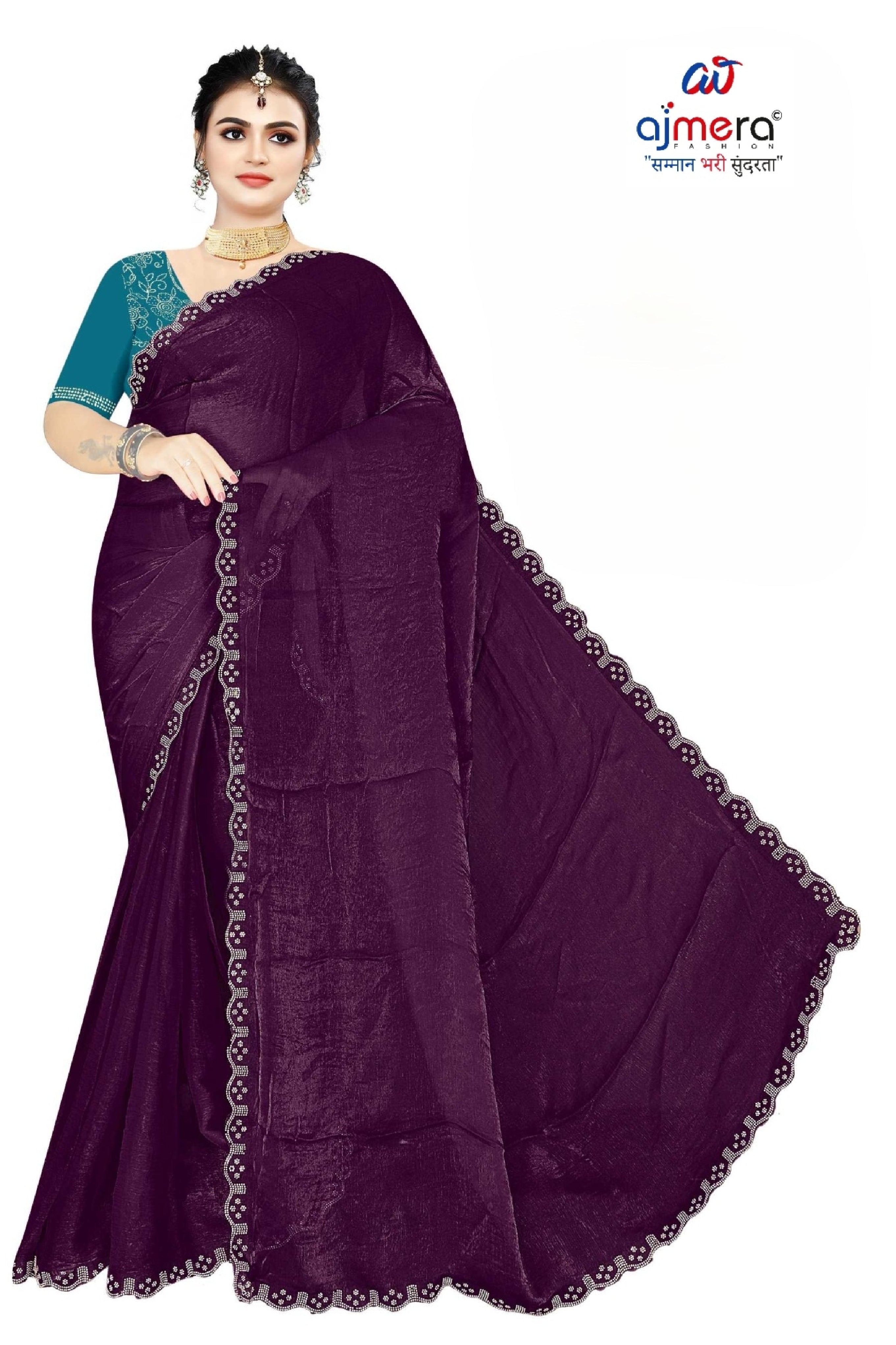 Dyed Saree with Blouse Piece for Premium Ethnic and Traditional Wear | SMM-8500