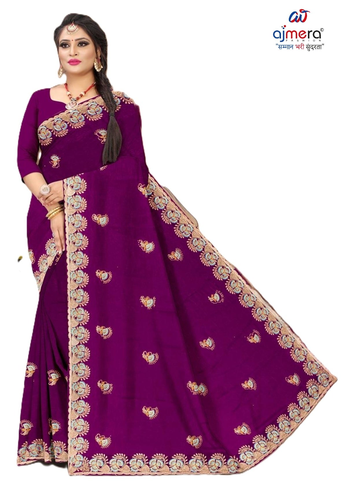 Festival Saree with Blouse Piece for Premium Ethnic and Traditional Wear | VKM-PRIYANKA