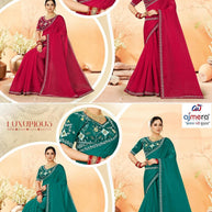Ladies Matching Saree with Blouse Piece for Premium Ethnic and Traditional Wear | PRM-KROMI