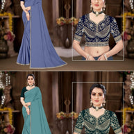 Designer Matching Saree with Blouse Piece for Premium Ethnic and Traditional Wear | PUN-NOOPUR-122