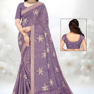 Printed Matching Saree with Without Blouse for Premium Ethnic and Traditional Wear | RT-MANTRA