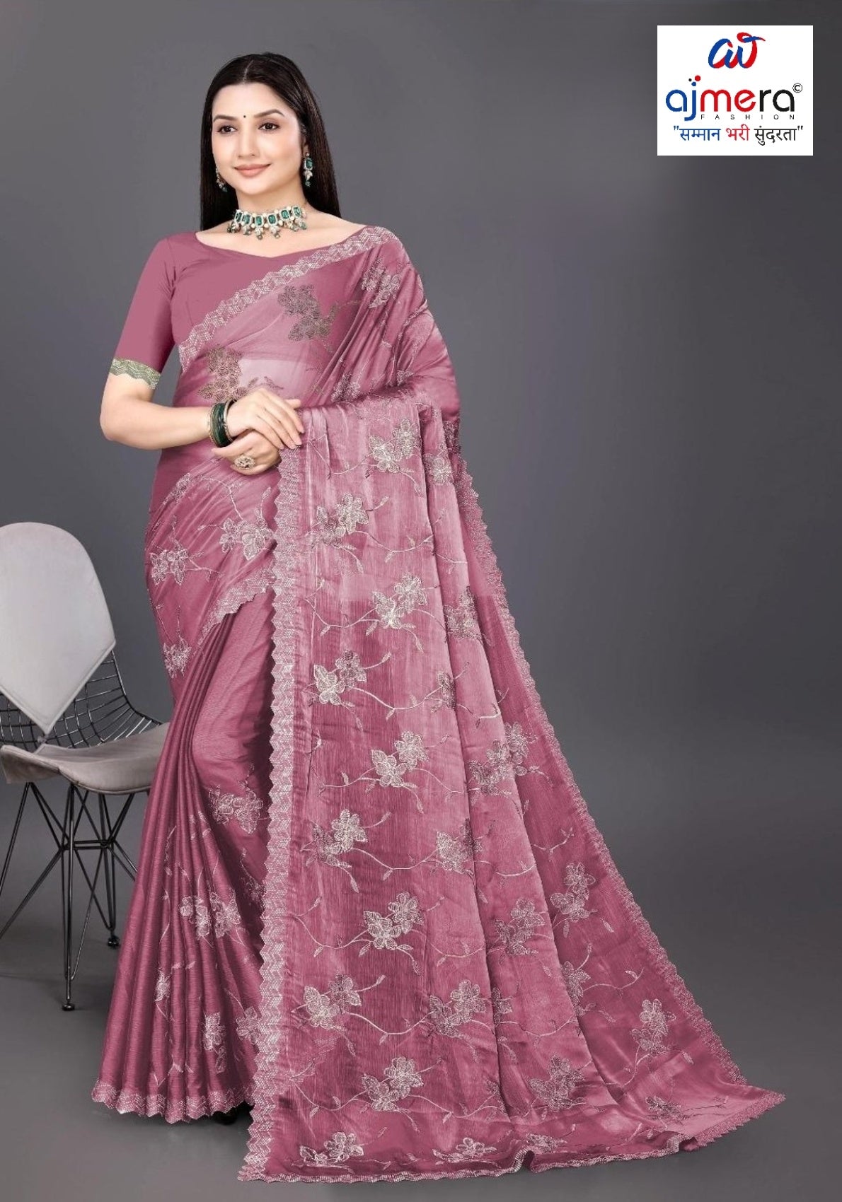 Dyed Fancy Matching Saree Manufacturer, Supplier & Wholesaler in Surat | ADP-FILMY