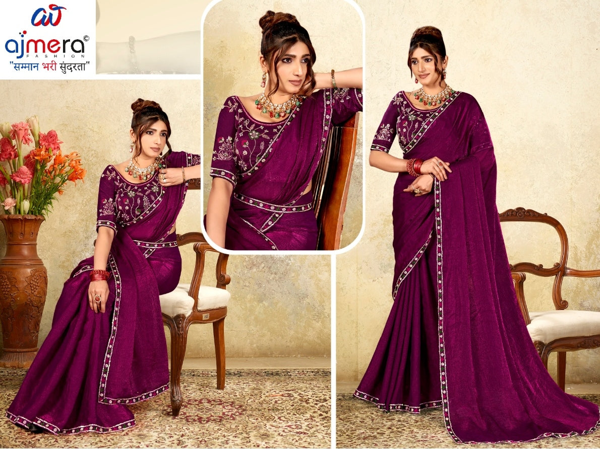 Designer Matching Saree with Blouse Piece for Premium Ethnic and Traditional Wear | KPS-AARYA