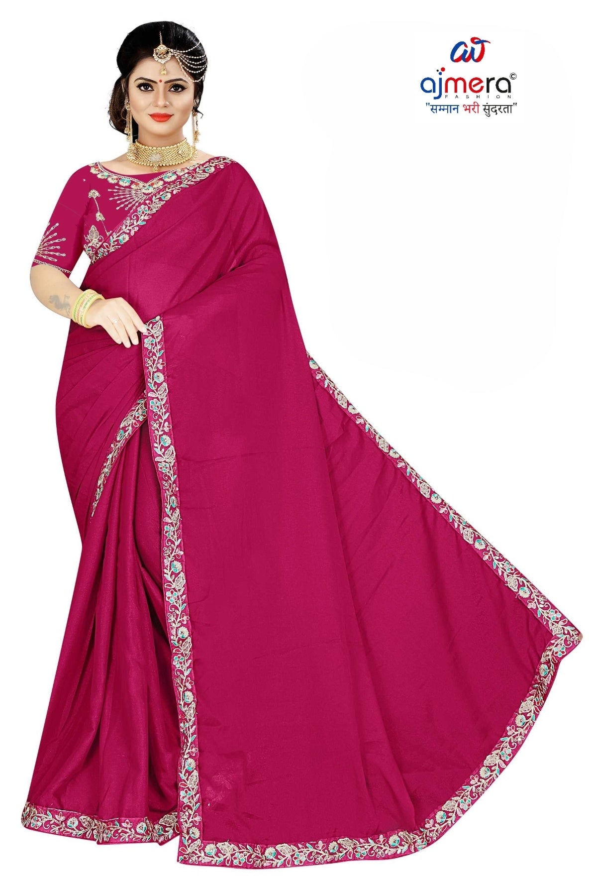 Fancy Saree with Blouse Piece for Premium Ethnic and Traditional Wear | SMM-8571