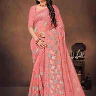 Synthetic Matching Saree with Blouse Piece for Premium Ethnic and Traditional Wear | VCR-NEXA