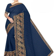 Party Wear Matching Saree with Blouse Piece for Premium Ethnic and Traditional Wear | VKM-MAHAKAL