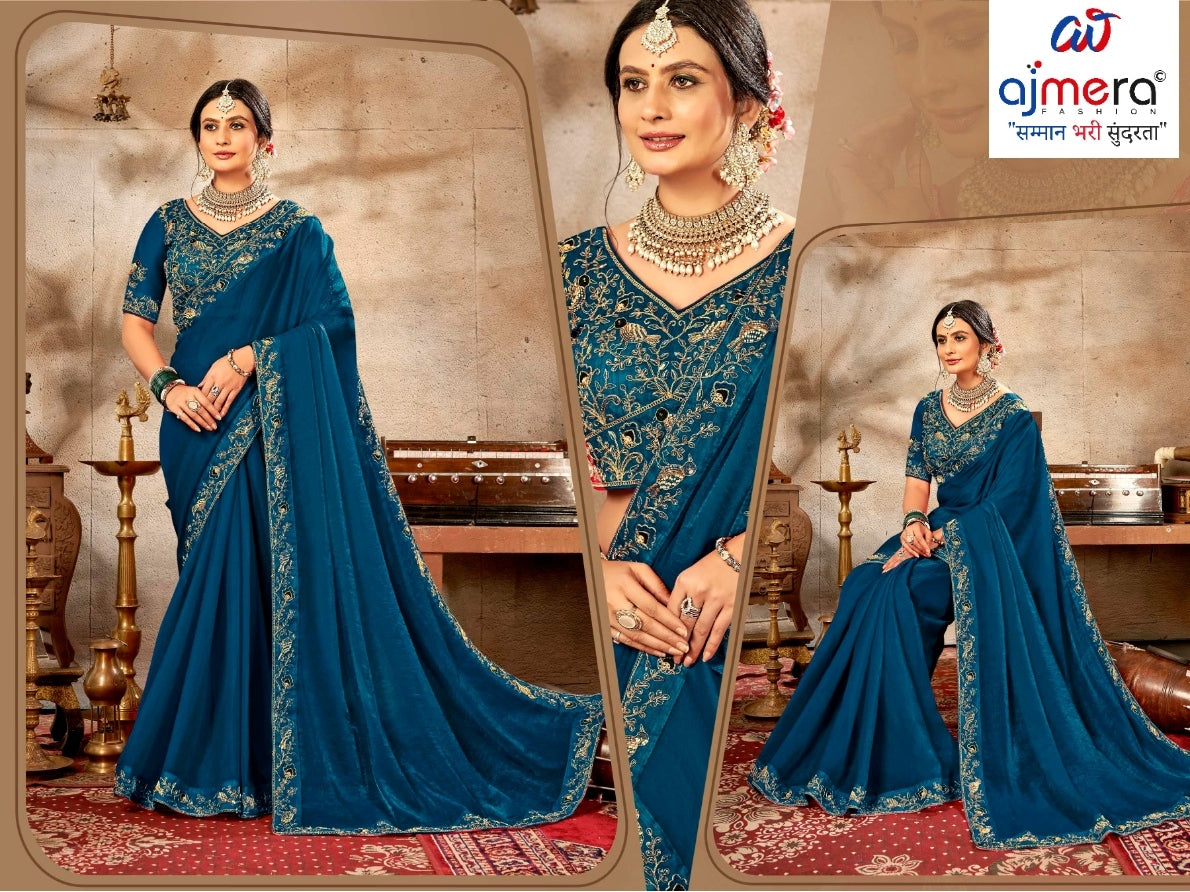 KPS-AMRUDLadies Matching Saree with Blouse Piece for Premium Ethnic and Traditional Wear | KPS-AMRUD