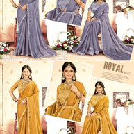 Printed Matching Saree with Blouse Piece for Premium Ethnic and Traditional Wear | KPS-MIRROR