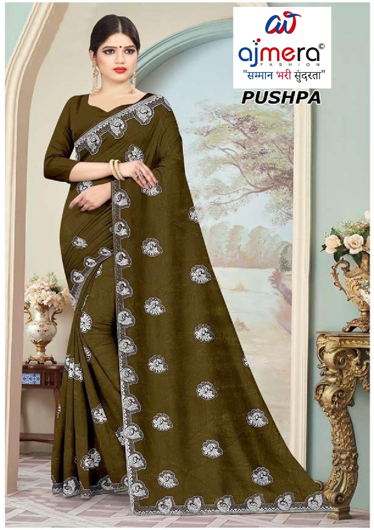 Fancy Matching Saree with Blouse Piece for Premium Ethnic and Traditional Wear | MKM-PUSHPA