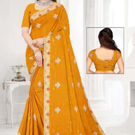 Dyed Saree with Blouse Piece for Premium Ethnic and Traditional Wear | RT-CHANDERI
