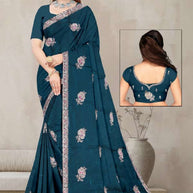 Dyed Saree with Blouse Piece for Premium Ethnic and Traditional Wear | RT-YAMINI