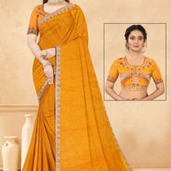 Party Wear Matching Saree with Blouse Piece for Premium Ethnic and Traditional Wear | RT-MASTANI