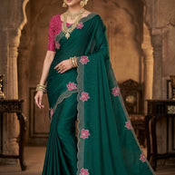 Party Wear Matching Saree with Blouse Piece for Premium Ethnic and Traditional Wear | ADP-PANTALOON